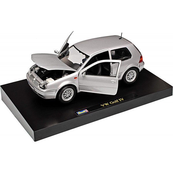 폭스바겐 골프 IV 4 3 도어 실버 1997-2003 1/18 Revell 모델 자동차 번호판 포함 개별 번호판 포함