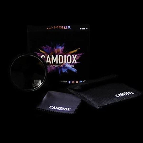 Cinepro 미스트 소프트 확산 1/2 1/4 1/8 CPRO 필터 - PRO 3개 세트 DSLR 미러리스 비디오 카메라(52mm)용 크리에이티브 시네마틱 확산 효과