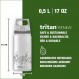 SIGG - Tritan 물병 - Total Clear ONE - 탄산 음료에 적합 - 식기세척기 사용 가능 - 누수 방지 - 가벼운 깃털 - 긁힘 방지 - BPA 프리 - 0.5L 진회색 Tritan Renew Single