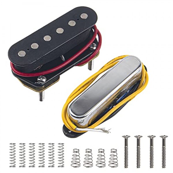 yotones 8 홀 텔레 기타 픽가드 스크래치 플레이트 및 싱글 코일 픽업 세트 미국/멕시코 펜더 텔레 텔레 캐스터 스타일 일렉트릭 기타와 호환 가능