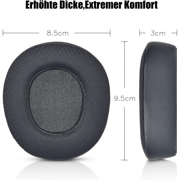 Arctis Nova Pro 무선 이어 패드, Steelseries용 냉각 젤 교체용 이어 패드 Arctis Nova Pro 무선 게임용 헤드셋, 부드러운 가죽, 두께 및 소음 차단
