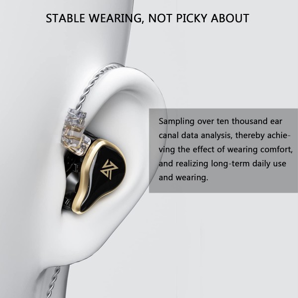 KZ ZAS 인이어 모니터, 강력한 저음, 케이블 포함 인이어 헤드폰, 16개의 사운드 드라이브 유닛, 스튜디오용 HiFi 스테레오 헤드셋, 팟캐스트, 모니터, 휴대폰, PC, MP3/4(블