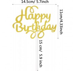 25 Pcs 생일 축하 케이크 Toppers 반짝이 컵케익 Toppers 생일 케이크 토퍼 생일 파티 용품, 5 색 추천