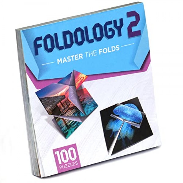 FOLDOLOGY 2 - Master The Folds(확장 팩). 10대, 10대, 성인을 위한 퍼즐 게임. 100개의 종이접기 두뇌티저. 10세 이상
