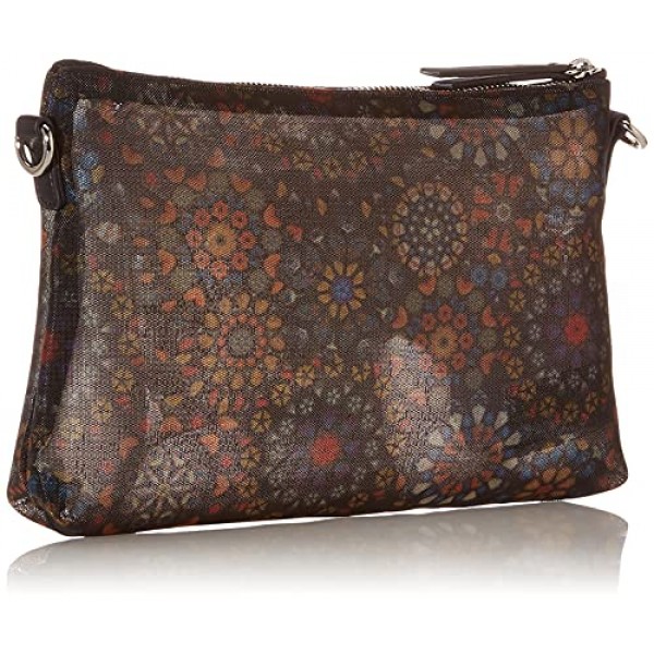 Desigual 여성용 패브릭 크로스 바디 백, 블랙, U, 블랙