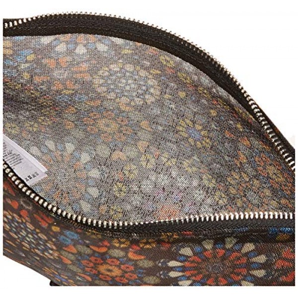 Desigual 여성용 패브릭 크로스 바디 백, 블랙, U, 블랙