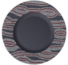Villeroy & Boch 10-4250-2640 Manufacture Rock Desert 조식 접시, 22cm, 프리미엄 도자기, 블랙/컬러