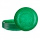 PLASTICPRO 30팩 망치로 두드린 플라스틱 접시 중량급 일회용 플라스틱 접시 우아하고 투명한 녹색 망치로 두드린 Platsic 파티 요리(두드러진 녹색 크리스마스, 9'' 인치 접