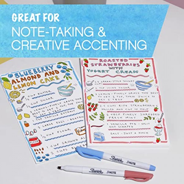 SHARPIE S-Note 크리에이티브 마커, 하이라이터, 다양한 색상, 끌 팁, 24개