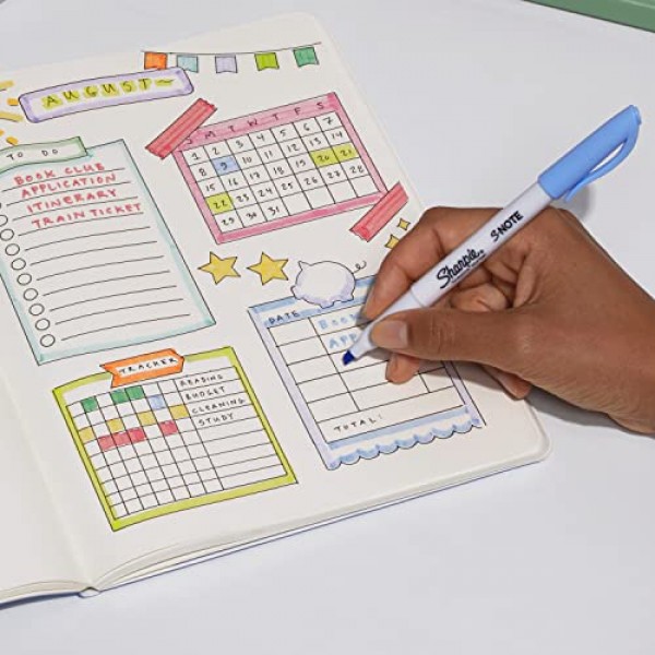 SHARPIE S-Note 크리에이티브 마커, 하이라이터, 다양한 색상, 끌 팁, 24개