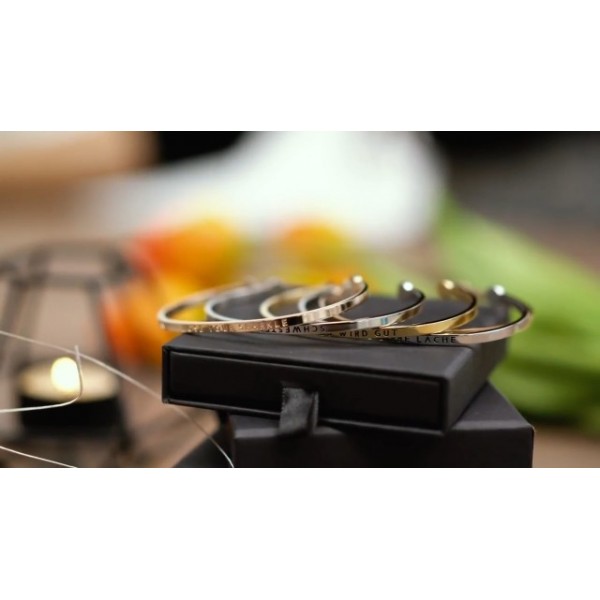 Simple PLEDGE Always Better Together 뱅글 실버, 골드, 로즈 골드 각인된 여성용 팔찌 주얼리 선물로 완벽한 블라인드 각인