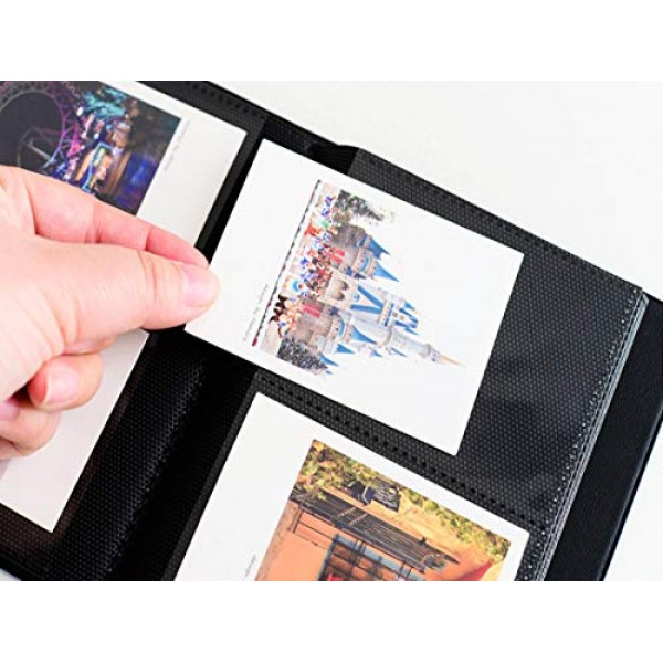 Fujifilm Instax Mini 7s 8 8+ 9 25 26 50s 70 90 즉석 카메라 및 이름 카드(핑크 폰, 64 포켓)용 BigTrend 64 포켓 미니 포토 앨범