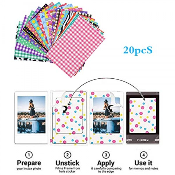 Fujifilm Instax Mini 7s 8 8+ 9 25 26 50s 70 90 즉석 카메라 및 이름 카드(핑크 폰, 64 포켓)용 BigTrend 64 포켓 미니 포토 앨범