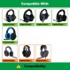 부드러운 단백질 가죽/메모리 폼이 있는 Logitech G935 G933 G633 G533 G233 무선 게임용 헤드셋 이어 패드와 호환되는 전문 교체용 이어 패드