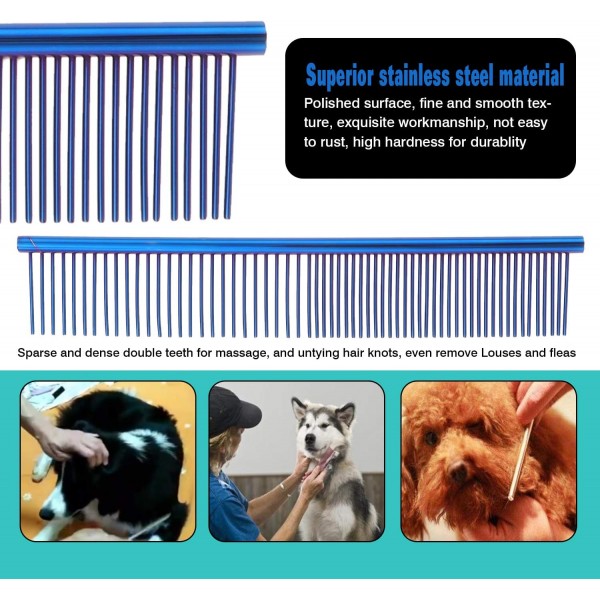 Aussel Pet Curved Scissor Set- 몸단장에 적합, 내구성이 뛰어난 스테인리스 스틸, 파우치 제공, 편안하고 기능적이며 매우 인체공학적