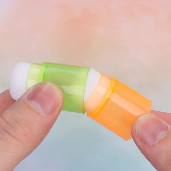 Yoseng 16 Pcs 카드 만들기 블렌딩 브러쉬 카드 만들기 핑거 블렌딩 브러쉬 Daubers with Storage Box 컬러 코드 핸들 잉크 블렌딩 도구 브러시 헤드 직경 2cm 0.77inch(브러시 헤드 