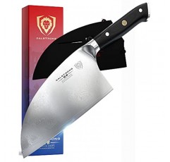 달스트롱 세르비아 셰프 나이프 - 8인치 - 고기 식칼 - 쇼군 시리즈 ELITE - 일본 AUS-10V 슈퍼 스틸 주방 나이프 - G10 손잡이 - 면도칼 샤프 셰프 나이프 - 칼집 포함