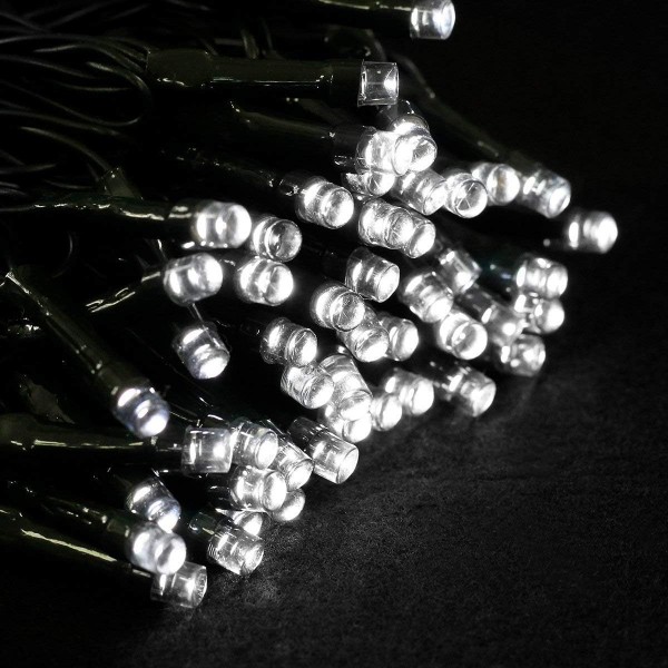 Tuokay Super Bright Plug in Fairy Lights with Memory Function, 22m 200 LED 크리스마스 조명, 크리스마스 트리 장식용 실내 스트링 조명, 정자 파티오 잔디 마당 울타리 웨딩 장식품 (흰