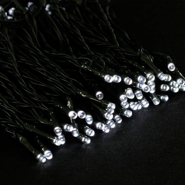 Tuokay Super Bright Plug in Fairy Lights with Memory Function, 22m 200 LED 크리스마스 조명, 크리스마스 트리 장식용 실내 스트링 조명, 정자 파티오 잔디 마당 울타리 웨딩 장식품 (흰