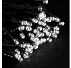 Tuokay Super Bright Plug in Fairy Lights with Memory Function, 22m 200 LED 크리스마스 조명, 크리스마스 트리 장식용 실내 스트링 조명, 정자 파티오 잔디 마당 울타리 웨딩 장식품 (흰