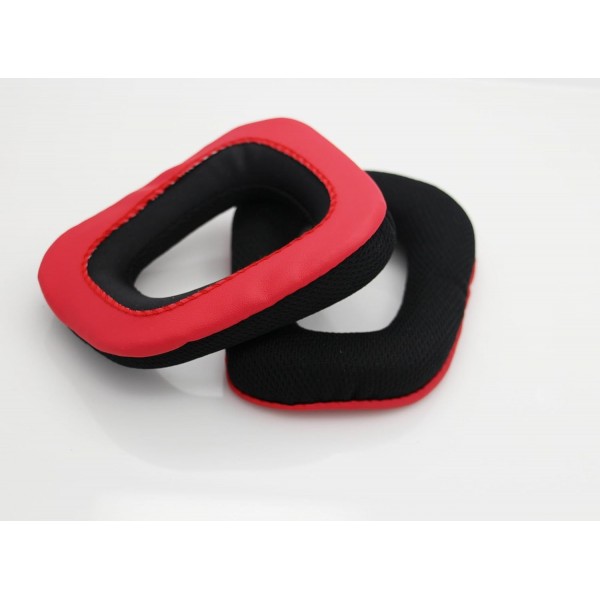 Shinecozy 프리미엄 헤드폰 이어 패드 인조 가죽 폼 이어 패드, Logitech G35 Black 용 헤드셋 이어 패드 교체 부품 (Logitech G35 Black 용)