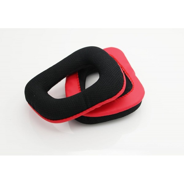 Shinecozy 프리미엄 헤드폰 이어 패드 인조 가죽 폼 이어 패드, Logitech G35 Black 용 헤드셋 이어 패드 교체 부품 (Logitech G35 Black 용)