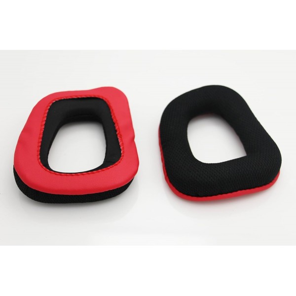 Shinecozy 프리미엄 헤드폰 이어 패드 인조 가죽 폼 이어 패드, Logitech G35 Black 용 헤드셋 이어 패드 교체 부품 (Logitech G35 Black 용)