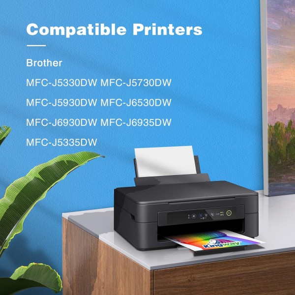 Kingway LC3219XL 잉크 카트리지 Brother LC3219XL LC3217 잉크 Brother MFC-J5330DW MFC-J5730DW MFC-J5930DW MFC-J6530DW MFC-J6930DW MFC-J6935DW MFC-J6935DW MFC-J6935D3 MFCW3