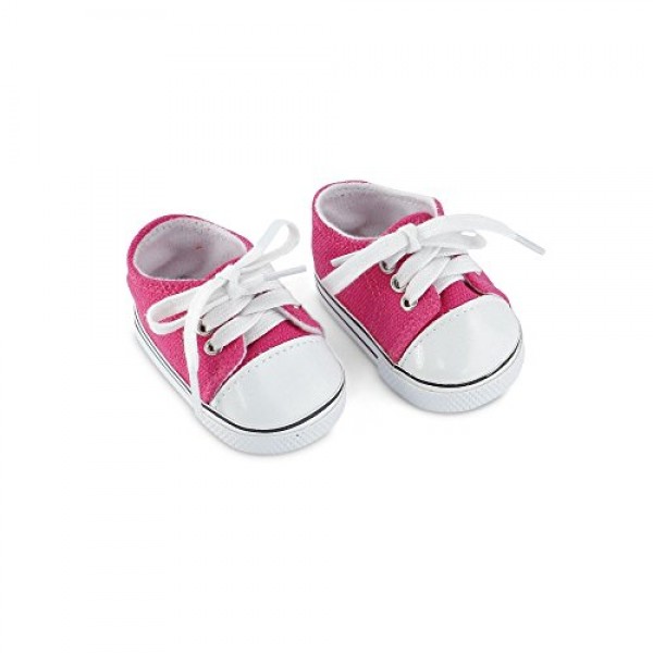 Emily Rose 14인치 인형 의류 의류 액세서리 | 14 인형 신발 밸류 팩 3팩 캔버스 스니커즈 선물 세트 | Wellie Wishers 인형과 호환 가능