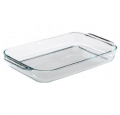 Pyrex Bakeware 직사각형 캐서롤 접시, 4.8쿼트, 투명 4쿼트 투명