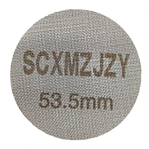 에스프레소 퍽 스크린 54mm 브레빌 커피 포터필터 퍽 스크린/에스프레소 포터필터 하부 샤워 스크린/재사용 가능한 접촉 스크린 1.7mm 두께 150μm 316 스테인레스 스틸(53.5