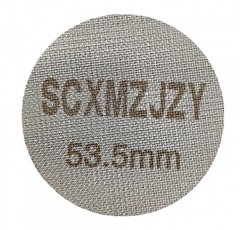 에스프레소 퍽 스크린 54mm 브레빌 커피 포터필터 퍽 스크린/에스프레소 포터필터 하부 샤워 스크린/재사용 가능한 접촉 스크린 1.7mm 두께 150μm 316 스테인레스 스틸(53.5