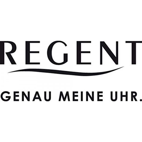 REGENT 남성용 시계, 스테인레스 스틸 스트랩, 직경 40mm, 스크류 크라운, 30bar, 쿼츠 날짜