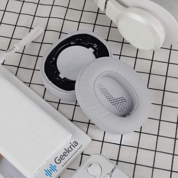 Geekria QuickFit 단백질 가죽 교체 용 이어 패드 JBLs LIVE 500BT 헤드폰, 이어 패드, 이어 패드 교체, 이어 커버, 이어 패드 수리 부품