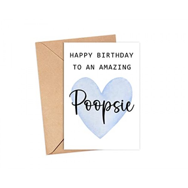 놀라운 Poopsie 카드의 생일 축하합니다 - Poopsie를 위한 귀여운 생일 카드 - 인사말 카드 - 놀라운 Poopsie 카드 - Poopsie 생일 선물 - 최고의 Poopsie 생일 카드 - 선물 아이디어