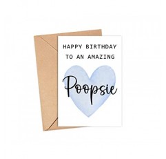 놀라운 Poopsie 카드의 생일 축하합니다 - Poopsie를 위한 귀여운 생일 카드 - 인사말 카드 - 놀라운 Poopsie 카드 - Poopsie 생일 선물 - 최고의 Poopsie 생일 카드 - 선물 아이디어