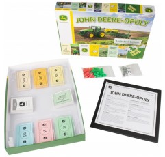 John Deere-Opoly 보드 게임, 가족 게임, 성인과 어린이를 위한 재미, 가족용 키즈 보드 게임, 8세 이상 어린이에게 적합