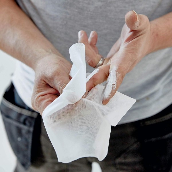 Everbuild EVBGIANTWIPE Wonder Wipes 다목적 청소용 물티슈, 300개 물티슈, 투명 및 EVBWIPEHD75 Wonder Wipes 질감이 있는 강력 청소용 물티슈, 75개, 투명, 24.0 cm11.0 cm11.0 cm