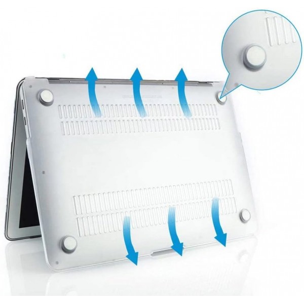 MacBook Pro 16 케이스와 호환되는 Fancity 케이스 2023 2022 2021 모델 A2780 A2485(M2 M1 Pro/Max 포함), MacBook Pro 16(Touch ID 포함)용 부드러운 하드 플라스틱 케이스, Marble Green Pro 16 A2780