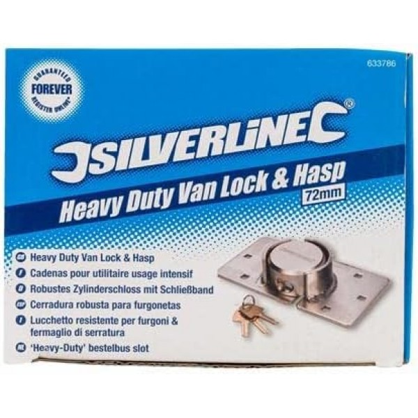 Silverline 633786 헤비 듀티 밴 잠금 장치 및 걸쇠 73mm