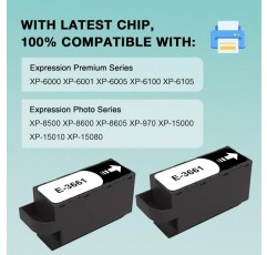 ATTA T3661 잉크 유지보수 상자, C13T366100 유지보수 탱크 XP-8500 XP-8505 XP-8600 XP-8605 XP-15000 XP-6000 XP-6001 XP-6005 XP-6100 XP-6105 XP-970 - 2팩