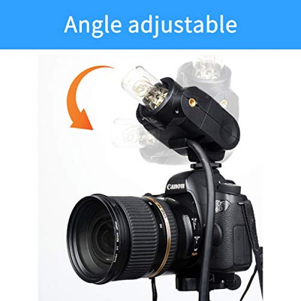 Godox AD200/ AD200Pro 포켓 플래시용 Godox EC200 연장 플래시 헤드 200W, 2M 연장 전원 케이블, AD200/ AD200Pro 베어 전구 헤드 및 스피드라이트 헤드와 함께 작동