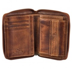 Camel active, Melbourne, 남성, 지퍼 지갑, 프리 사이즈, 블랙, 10.5x2.5x13 cm