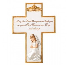 Joseph's Studio by Roman - 친교 컬렉션 - 친교 소녀 십자가, 벽, 8.5