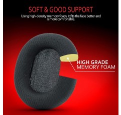 Krone Kalpasmos Arctis 7 이어 패드 SteelSeries Arctis 1 Pro 3 5 7 7+ 7p 7X 9 프라임 용 통기성 패브릭 교체 이어 패드 모든 모델 무선 헤드셋 블랙