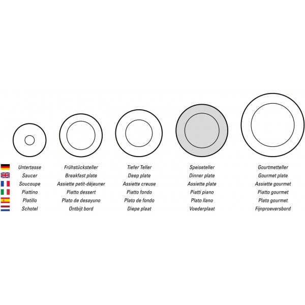 Villeroy & Boch Petite Fleur 디너 플레이트, 26cm, 프리미엄 도자기, 화이트/다채로운 26cm 플랫
