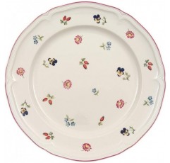 Villeroy & Boch Petite Fleur 디너 플레이트, 26cm, 프리미엄 도자기, 화이트/다채로운 26cm 플랫