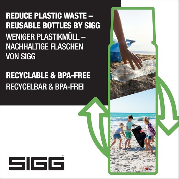 SIGG - 단열 음료수 병 - 보온병 젬스톤 IBT - 컵 포함 - 누출 방지 - 깃털처럼 가벼운 - BPA 프리 - 18/8 스테인리스 스틸 - 0.5L / 0.75L / 1.1L Obsidian 1.1 L