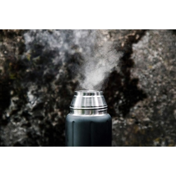 SIGG - 단열 음료수 병 - 보온병 젬스톤 IBT - 컵 포함 - 누출 방지 - 깃털처럼 가벼운 - BPA 프리 - 18/8 스테인리스 스틸 - 0.5L / 0.75L / 1.1L Obsidian 1.1 L