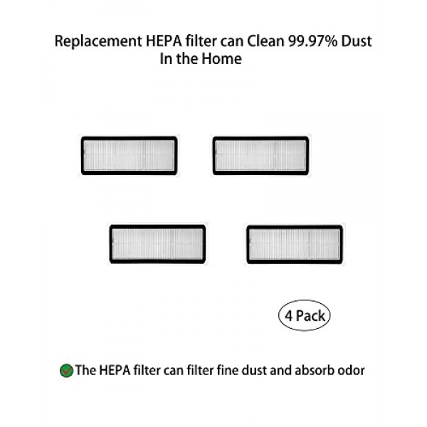 Dreame Bot Z10 Pro / L10 Plus 진공 부착물용 브러시 필터 걸레 천 먼지 봉투 교체 부품 액세서리 교체(19팩)